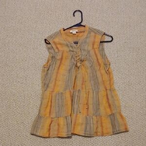 Style & Co Multicolor Striped Blouse Size Xl